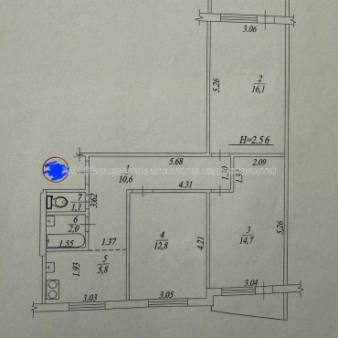 Продам квартиру, Академика Павлова ул. , 3 кім., 65 м², косметический ремонт 