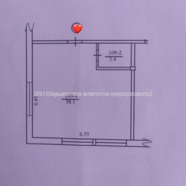 Продам квартиру, Индустриальный просп. , 1  ком., 42 м², без внутренних работ 
