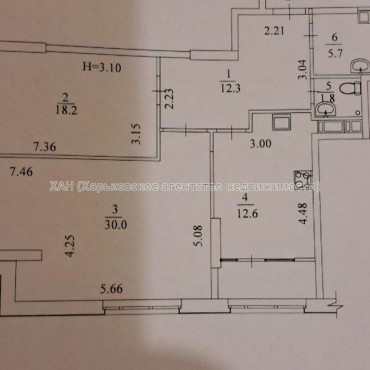 Продам квартиру, Молочная ул. , 2  ком., 84 м², без ремонта 