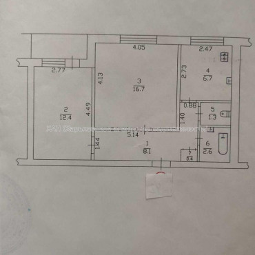 Продам квартиру, Дмитриевская ул. , 2  ком., 49.50 м², советский ремонт 