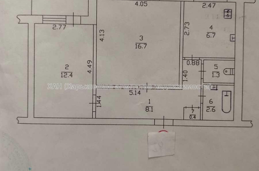 Продам квартиру, Дмитриевская ул. , 2 кім., 49.50 м², советский ремонт 