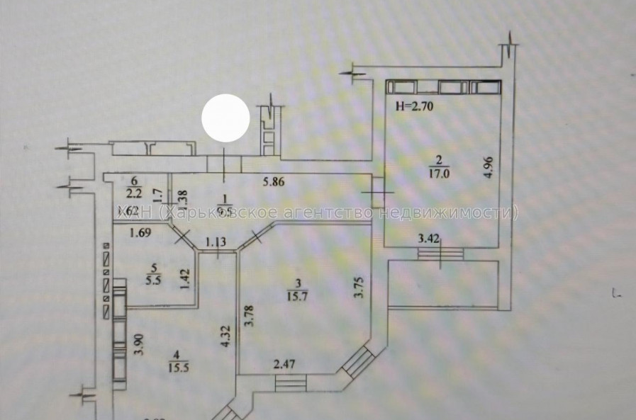Продам квартиру, Профессорская ул. , 14 , 2 кім., 70 м², без внутренних работ 