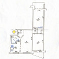 Продам квартиру, Победы просп. , 3  ком., 64 м², авторский дизайн 