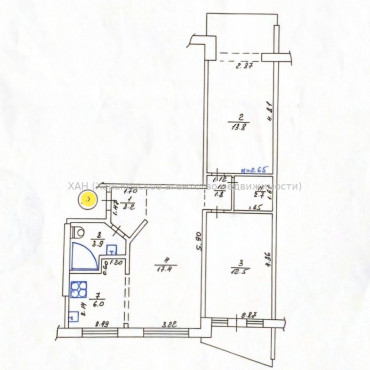 Продам квартиру, Победы просп. , 3  ком., 64 м², авторский дизайн 