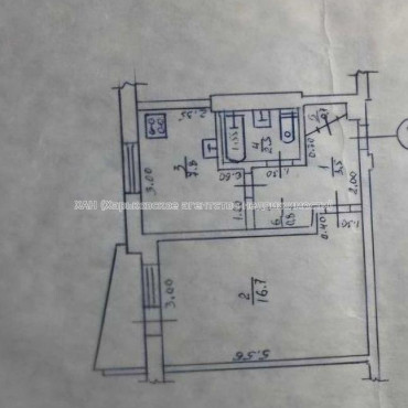Продам квартиру, Гвардейцев Широнинцев ул. , 1 кім., 32.70 м², косметический ремонт 