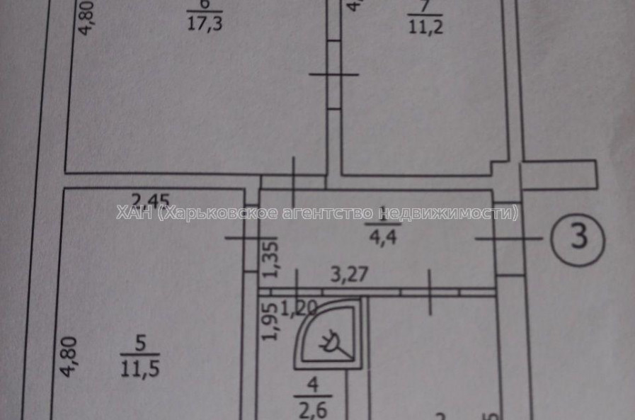 Продам квартиру, Богдана Хмельницкого ул. , 3 кім., 56 м², капитальный ремонт 