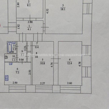 Продам квартиру, Ново-Баварский просп. , 4  ком., 66.10 м², косметический ремонт 