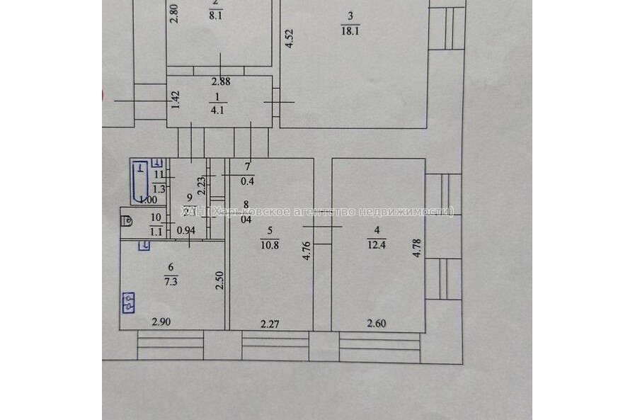 Продам квартиру, Ново-Баварский просп. , 4  ком., 66.10 м², косметический ремонт 