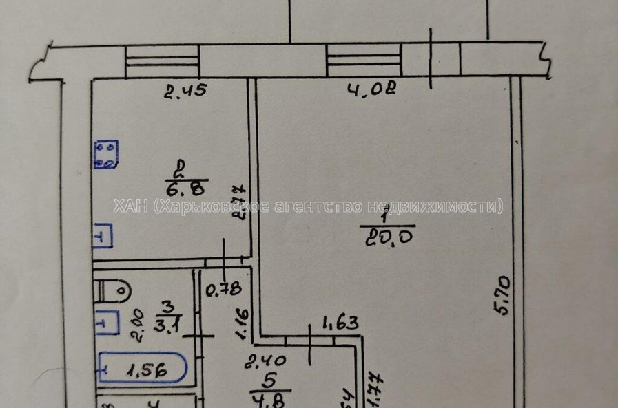 Продам квартиру, Курчатова просп. , 1  ком., 36.80 м², косметический ремонт 