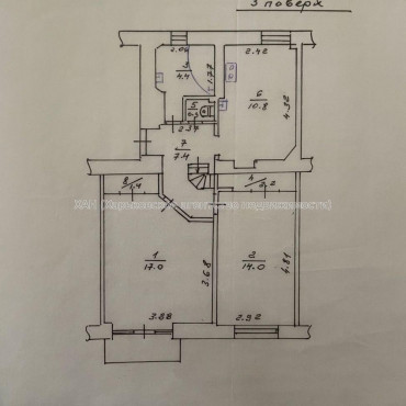 Продам квартиру, Металлиста ул. , 3  ком., 79.90 м², капитальный ремонт 