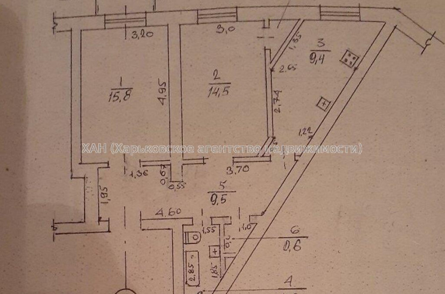 Продам квартиру, Героев Харькова просп. , 2  ком., 55 м², капитальный ремонт 