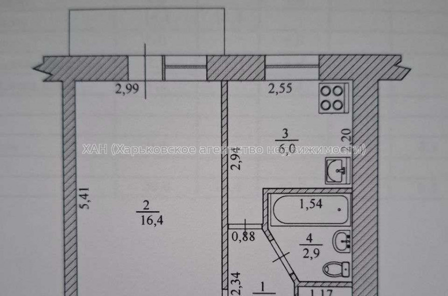 Продам квартиру, Льва Ландау просп. , 1 кім., 30 м², частичный ремонт 