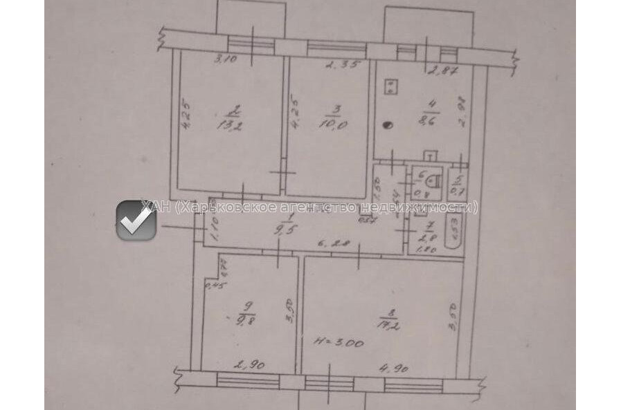 Продам квартиру, Мироносицкая ул. , 4  ком., 74.60 м², косметический ремонт 