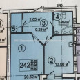 Продам квартиру, Ботаническая ул. , 1  ком., 55 м², без внутренних работ 
