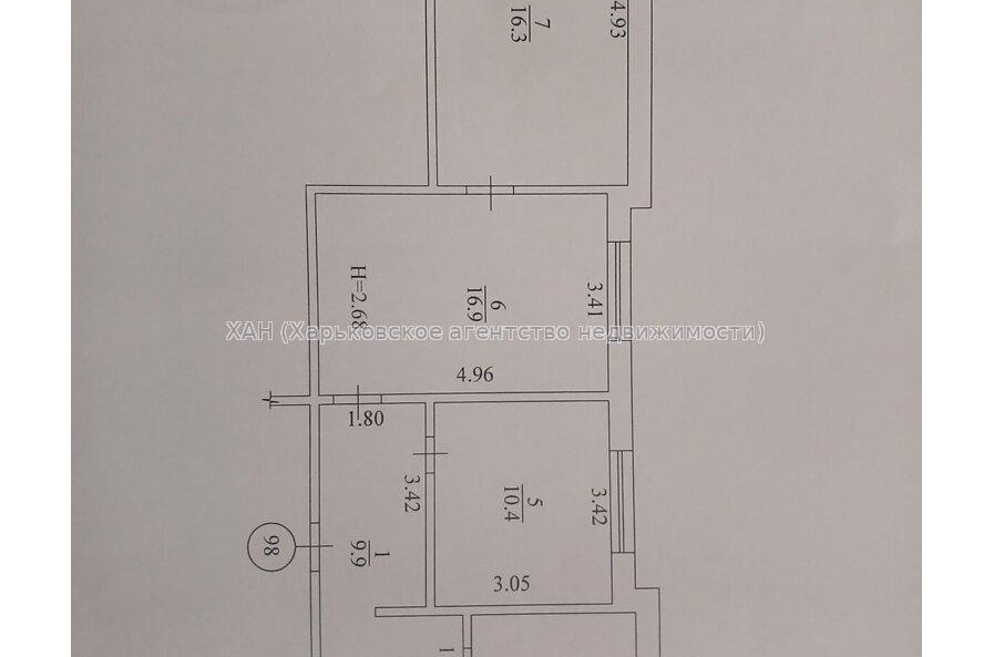 Продам квартиру, Северина Потоцкого ул. , 34Б , 3 кім., 69.60 м², без ремонта 