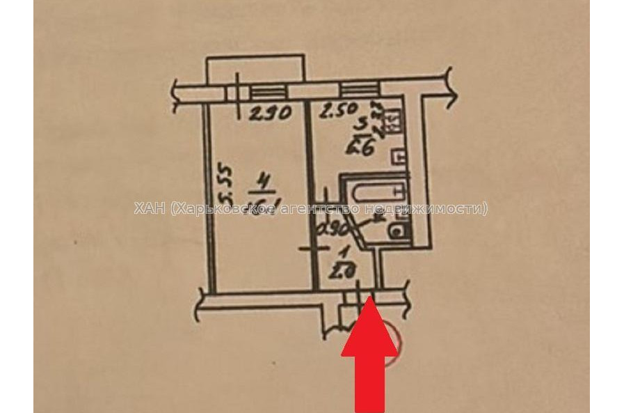 Продам квартиру, Проскуры ул. , 1  ком., 29 м², косметический ремонт 