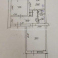 Продам квартиру, 2  ком., 53 м², косметический ремонт 