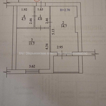 Продам квартиру, Полтавский Шлях ул. , 1 кім., 41 м², без внутренних работ 