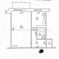 Продам квартиру, 1 кім., 39 м², капитальный ремонт 