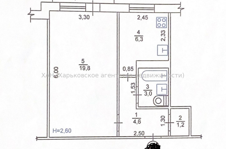 Продам квартиру, 1 кім., 39 м², капитальный ремонт 