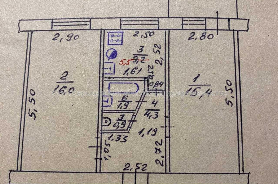 Продам квартиру, Большая Панасовская ул. , 2  ком., 44.80 м², советский ремонт 