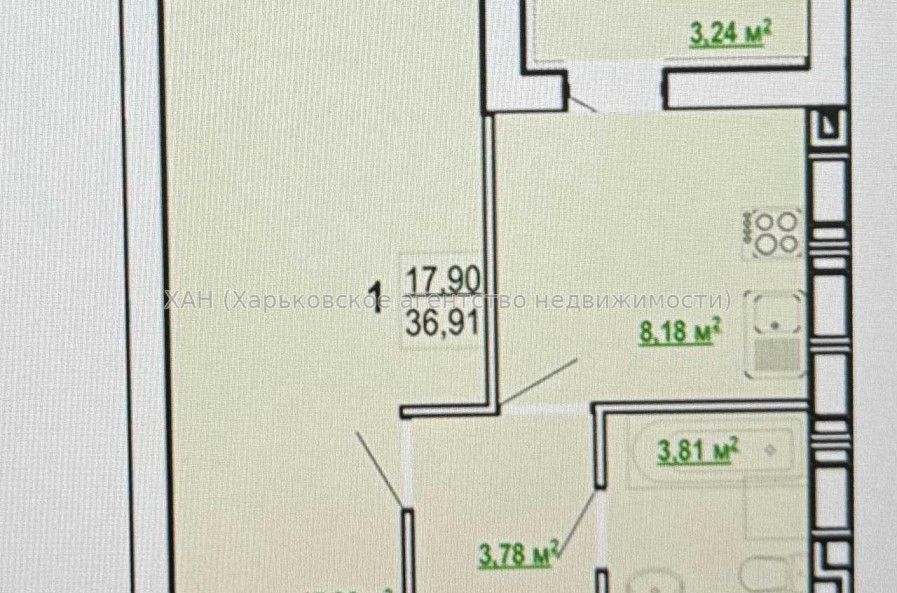 Продам квартиру, Борткевича ул. , 1 кім., 37 м², без отделочных работ 