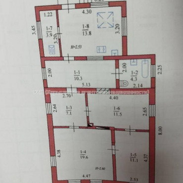 Продам дом, Хуторянская ул. , 85 м², 6 сот., без ремонта 