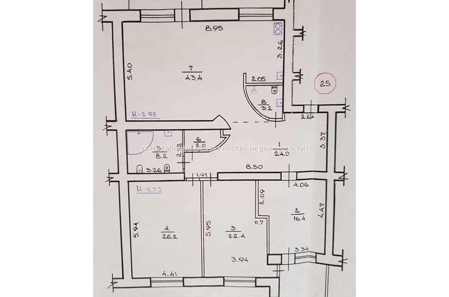 Продам квартиру, Чернышевская ул. , 3  ком., 150 м², евроремонт 
