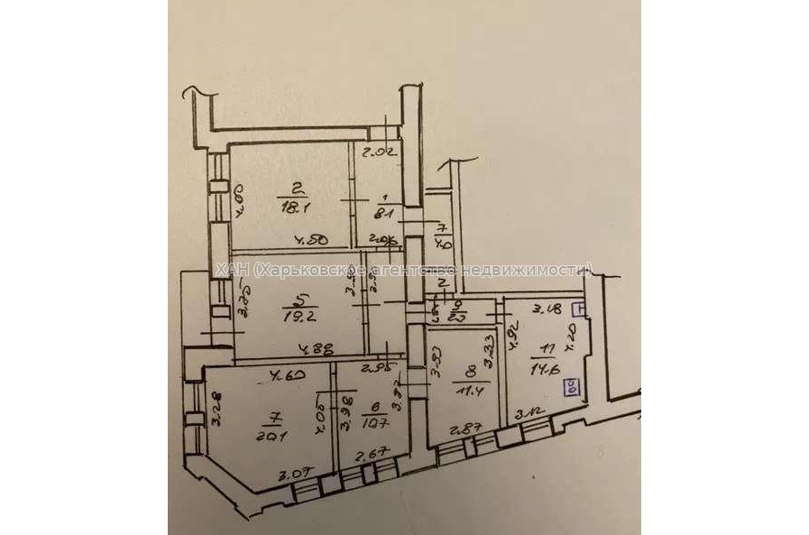 Продам квартиру, Куликовская ул. , 5  ком., 117 м², косметический ремонт 