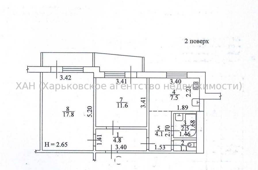 Продам квартиру, Каденюка ул. , 2 кім., 51 м², косметический ремонт 