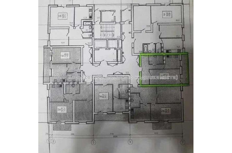 Продам квартиру, Героев Труда ул. , д. 1 , 1 кім., 47 м², без внутренних работ 