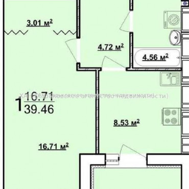 Продам квартиру, Мира ул. , 1  ком., 38 м², без внутренних работ 