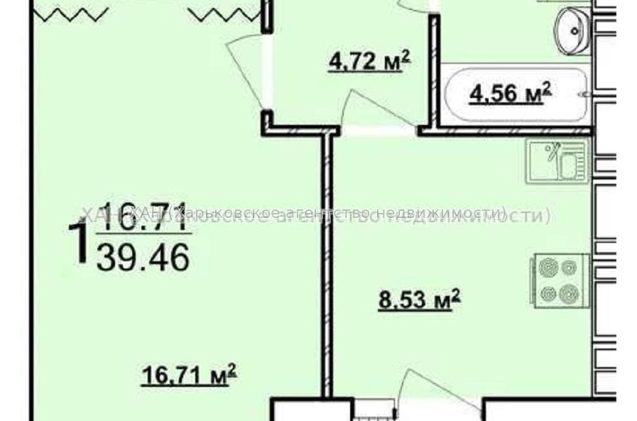 Продам квартиру, Мира ул. , 1 кім., 38 м², без внутренних работ 