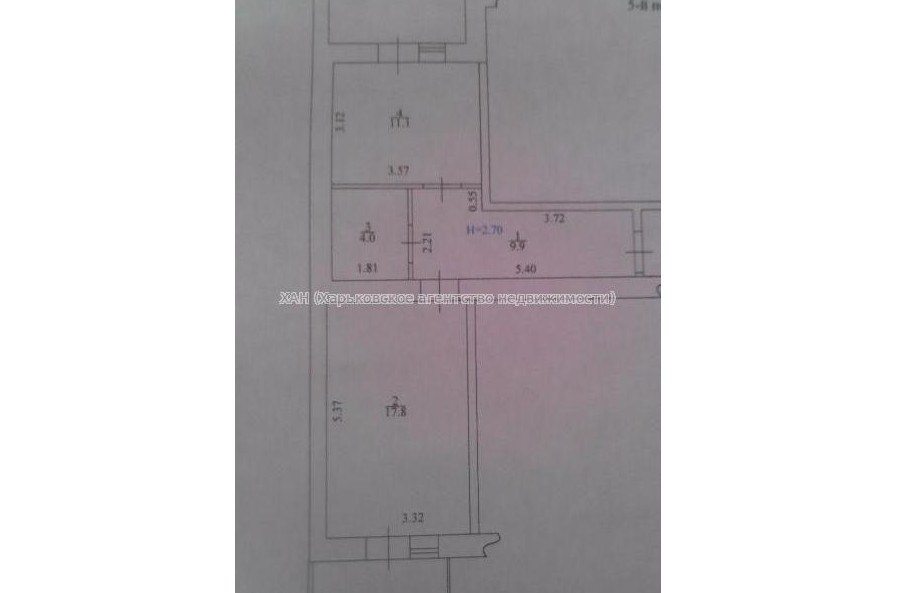 Продам квартиру, Роганская ул. , 1 кім., 45.80 м², без внутренних работ 