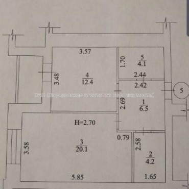 Продам квартиру, Домостроительная ул. , 1  ком., 48 м², без внутренних работ 