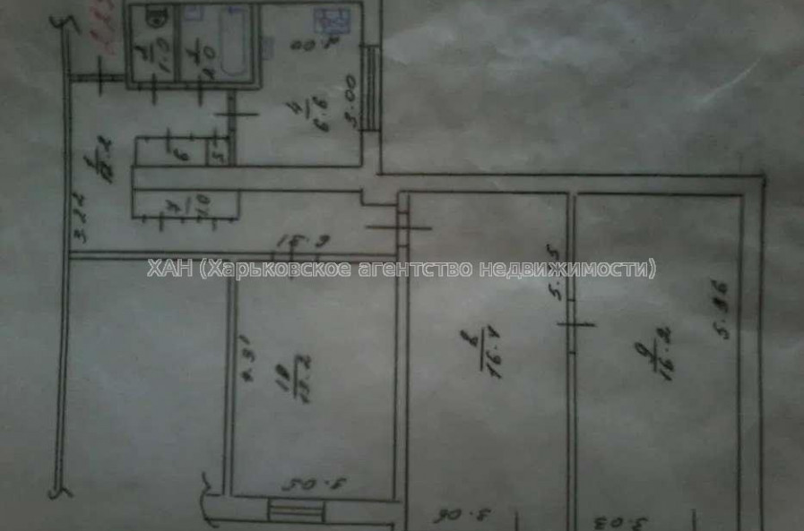 Продам квартиру, Салтовское шоссе , 3 кім., 70 м², частичный ремонт 