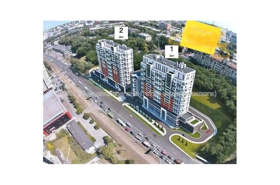 Продам квартиру, Клочковская ул. , 2  ком., 78 м², без внутренних работ 