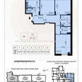 Продам квартиру, Льва Ландау просп. , 3  ком., 97 м², без внутренних работ 