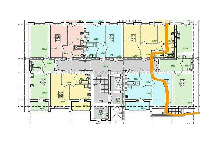Продам квартиру, Победы просп. , 1 кім., 54 м², без внутренних работ 