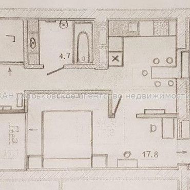 Продам квартиру, Непокоренных ул. , 1  ком., 47.90 м², без внутренних работ 