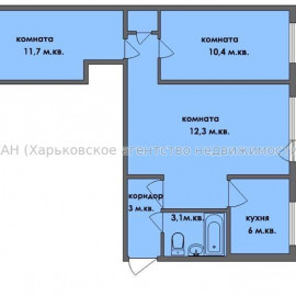 Продам квартиру, Героев Сталинграда просп. , 3 кім., 55 м², без ремонта