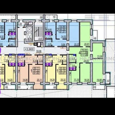 Продам квартиру, Клочковская ул. , 2  ком., 78 м², без внутренних работ 