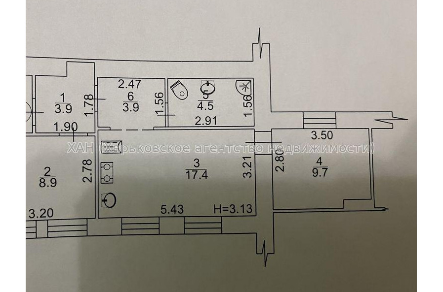 Продам квартиру, Кузнечная ул. , 2 кім., 48.30 м², капитальный ремонт 