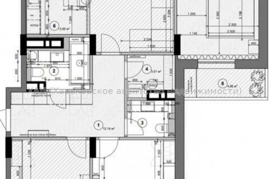 Продам квартиру, Героев Харькова просп. , 3  ком., 122 м², без ремонта 