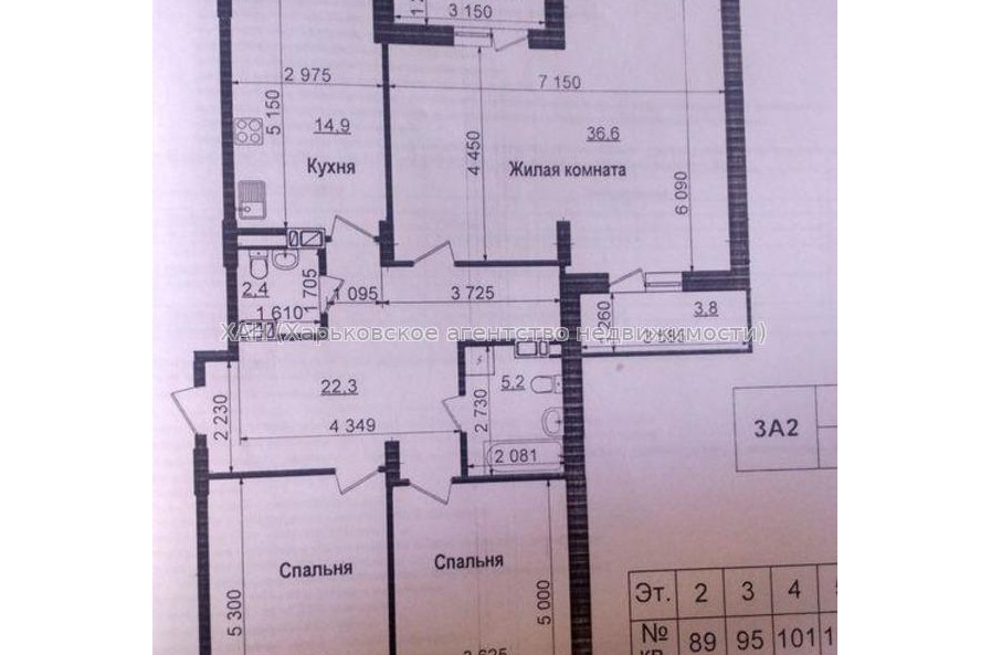 Продам квартиру, Героев Харькова просп. , 3  ком., 122 м², без ремонта 