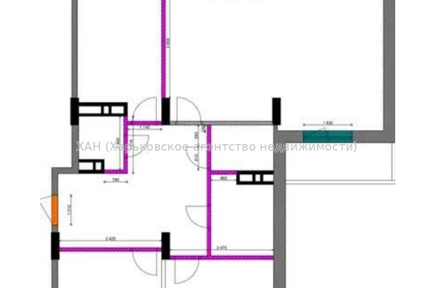 Продам квартиру, Героев Харькова просп. , 3  ком., 122 м², без ремонта 