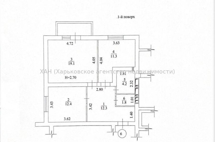 Продам квартиру, Непокоренных ул. , 2  ком., 64 м², без внутренних работ 