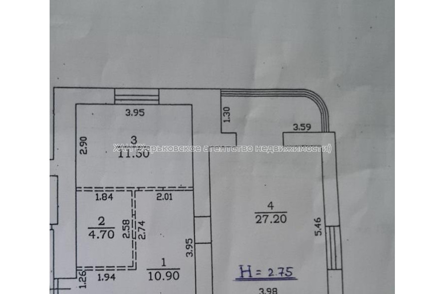Продам квартиру, Яны Червоной ул. , 1 кім., 55 м², без внутренних работ 