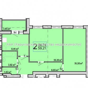 Продам квартиру, Барабашова академика ул. , 2 кім., 58 м², евроремонт 