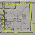 Продам квартиру, Шевченко ул. , 1 кім., 36 м², без внутренних работ 